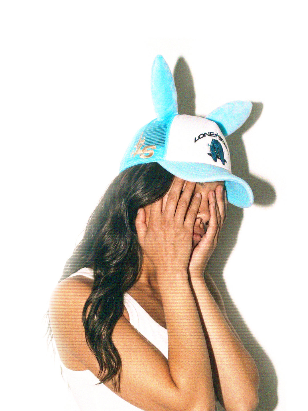 Blue Bunny Trucker Hat