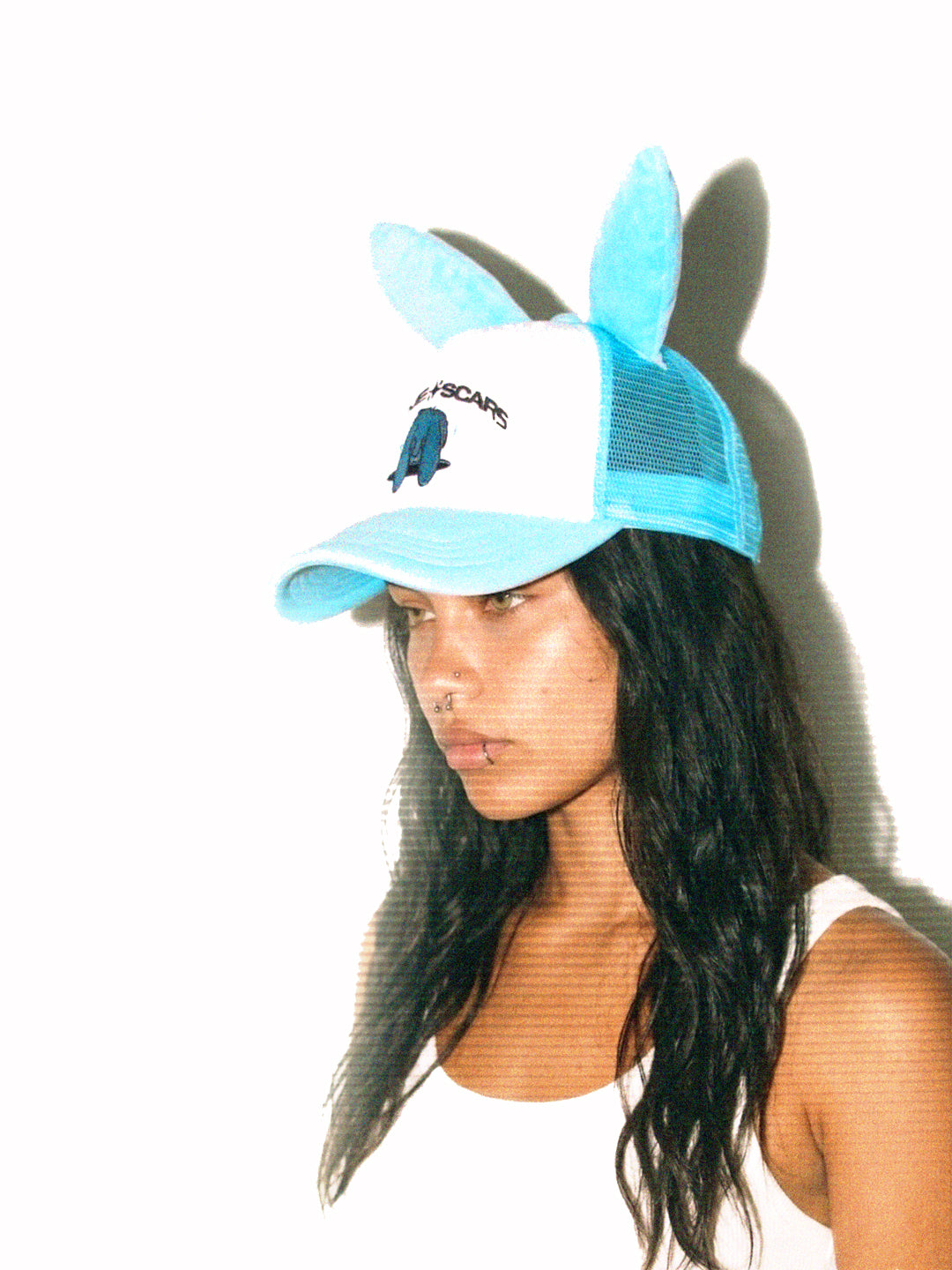 Blue Bunny Trucker Hat